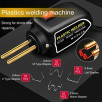 Plastiko suvirinimo aparatas, nešiojamas 100 W automobilio buferio remonto rinkinys su 4 formų/200 vnt. spaustukais, suvirintojo remonto rinkinys sulūžusiems plastikams ir automobilio buferiams suvirinti