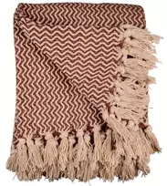 Monroe Det Gamle Apotek Throw, W 130 x L 180 cm, Rust, 100% cotton, OEKO-TEX (57701006)