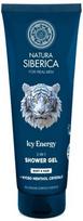 Eurobio Lab Natura Siberica „For Real Men“ 2 viename dušo želė kūnui ir plaukams „Icy Energy“ 200 ml