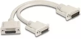 Delock Adapteris kabelis Y Splitter D-Sub HD 26 Pin kištukas į 2 x D-Sub HD 26 Pin lizdas su varžtais 30 cm (67171)
