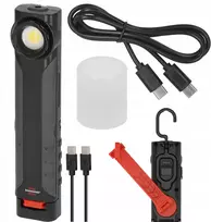 Brennenstuhl LED akumuliatorinė rankinė lempa HL 600 AD su greitojo įkrovimo dynamo funkcija 600+180lm, IP54 1178590200