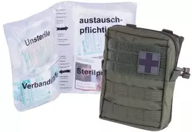 Mil-Tec 43 dalių pirmosios pagalbos rinkinys - Žalias OD