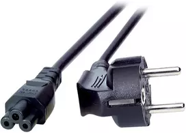 Efb Elektronik Maitinimo kabelis EFB 230V su įžeminimu CEE7 (kištukas)->C5 (lizdas), 1,8m, Juodas, (Koniczynka, Pelytė Miki) (EK552.1,8V2)