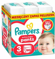 Pampers sauskelnės Active Baby 3 6-11 kg, 180 vnt.