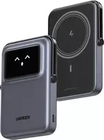 Ugreen Uno PB764 magnetinis išorinis akumuliatorius 10000mAh, Qi2 15W (pilka)
