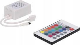 Prescot RGB LED juostų valdiklis su infraraudonųjų spindulių pulteliu 72W PR-RGB-72-24K-IR