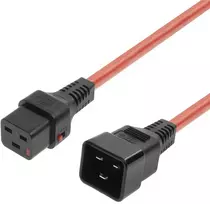 MicroConnect maitinimo laidas C19 IEC Lock - C20 (MC-C19C20LOCK-1M-R)