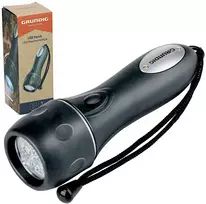 LED rankinė žibintuvėlė GRUNDIG 3 LED 16 cm, maitinama 2 AA baterijomis