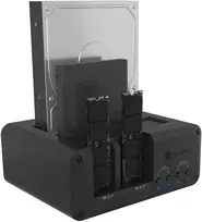 Icy Box Raidsonic 4 vietų korpusas, skirtas 2x M.2 NVMe ir 2x 2,5"/3,5" HDD/SSD | IB-2925MS-CU31