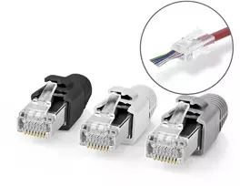 Nedis RJ45 (8P8C) kištukas Pass Through CAT7 FTP kabeliui (10 vnt.)