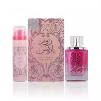 Set Ard Al Zaafaran: Rose Paris Eau De Parfum For Women, 100 ml + Rose Paris Protection Dezodorantas Purškiklis For Women, 50 ml