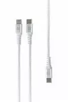 Įkroviklis ER Power Inteligent Cable Extender 2x USB-C 100W 1,5m Baltas (ERPW2CE150-WH)
