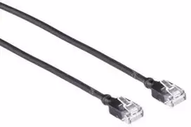 Mercodan KAT6A SLIM UTP 20 m jungiamasis kabelis, juodas, be halogenų, LSZH, AWG28