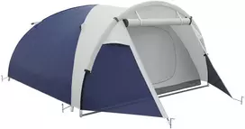 Palapinė 3–4 asmenims, „Pop-up“, tamsiai mėlyna ir šviesiai pilka, 320 × 240 × 130 cm