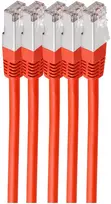 Shiverpeaks tinklo kabelis Cat.6, S/FTP, LSZH, raudona, 0,5 m, 5 vnt. (BS75711-H0.5R-SET5)
