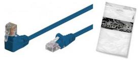 Shiverpeaks tinklo kabelis S/FTP Cat.6 PIMF kampuotas mėlynas 0,25 m