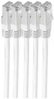 Shiverpeaks tinklo kabelis Cat.6, S/FTP, LSZH, balta, 1 m, 5 vnt. (BS75711-HW-SET5)