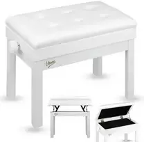 V-TONE PB2 WH pianino klaviatūros suolelis baltas