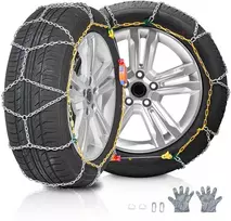 Sniego grandinės 610/685 mm, mangano legiruoto plieno, 2 vnt., sidabrinės