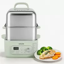 Garų puodas Elektrinis maisto garintuvas, 2 lygiai, 1500 W, 13 l, 9 programos