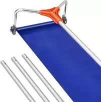 Sniego grėblys stogui, aliuminio ašmenys 432 mm, reguliuojama rankena 1,25-5,24 m