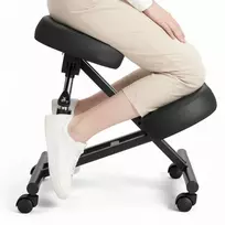 Ergonominė reguliuojama klūpėjimo kėdė nugarai ir kaklui, X formos metalinis rėmas, apkrova iki 120 kg