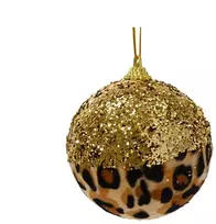 Klass Nežinomas Eglutės žaisliukas Decoris Leopard, rudas, 8 cm