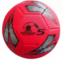 Kubisport Futbolo kamuolys raudonas 5 dydis žaidimui ir treniruotėms ant Orlik vejos (Kub_04-K5/1K-CRV)
