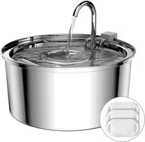 tomxcute nerūdijančio plieno vandens fontanas katėms, 3,2 l, 5 V, BE-0004
