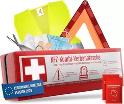 HELDENWERK automobilinis avarinis rinkinys 3 viename su vaistinėle ir trikampiu 1100143