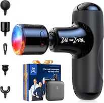 BOB AND BRAD Q2 Pro mini masažinis pistoletas su šildymo ir vėsinimo galvute, USB-C