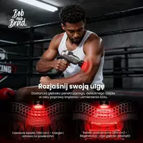 BOB AND BRAD masažinis pistoletas C2 Ultra su šiluma, infraraudonaisiais spinduliais ir LED