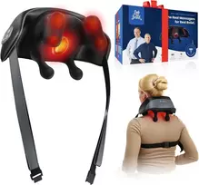 BOB AND BRAD belaidis Shiatsu kaklo masažuoklis su šildymu ir 4D minkymu 206DM