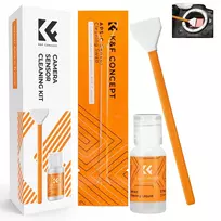 K&F CONCEPT APS-C fotoaparato jutiklio valymo rinkinys su 6 valikliais ir 20 ml skysčiu KF08.065
