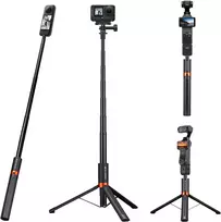 K&F CONCEPT asmenukių lazda su trikoju 2 viename, 168 cm, 1/4 col. KF12.0070