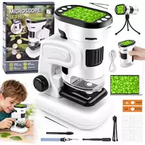 Jokomisiada Digital Microscope for Kids 1000x 2” Screen Camera LED ES0031