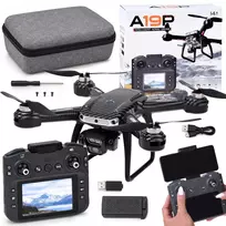 Jokomisiada A19P RC Drone HD Kamera Remote Control with Screen Obstacle Avoidance Case RC0774