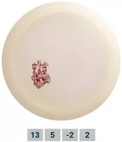 Diskgolfo diskas Distance Driver Glow MAJESTY Active Premium Baltas