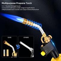 Dujų degiklis Gj-8000 su paleidimo mygtuku ir 3 antgaliais