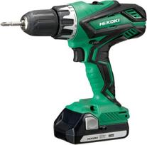 Hikoki Dv18da akumuliatorinis smūginis gręžtuvas (18 V, ličio jonų, 50 Nm fiksuotas sukimo momentas, smūginio gręžimo funkcija, 2 greičių pavarų dėžė, 13 mm vienos movos beraktis griebtuvas, led, transportavimo dėkle)