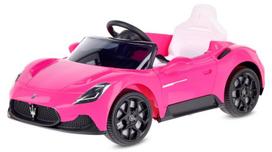 Vienvietis vaikiškas elektromobilis MP3 LED Maserati GT Cabrio, rožinis, Sun Baby elektrinis vaikų automobilis Maserati GT Cabrio 12V, pultas, LED, MP3/USB/Bluetooth, rožinis