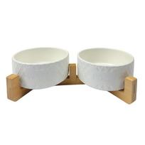 HAP pilki, dvigubi dubenėliai su stovu augintiniams, 2x850 ml