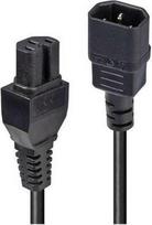 Power cable C14–C15, 5m, 10A, 250V AC, heat resistance up to 120°C, black 30403 | 4002888304030