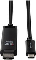 CABLE USB-C TO HDMI 8K60 1M/43433 LINDY 43433 | 4002888434331
