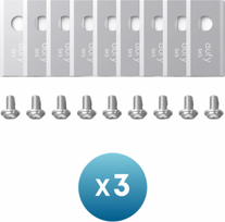 Anker Eufy Replacement Blade Set: 3x (9 Lawn Mower Blades and 9 Screws) Compatible E15/E18 T290X041 | 194644231200