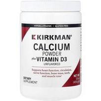 Kirkman Labs, Kalcio milteliai su vitaminu D3, be skonio, 454 g (16 uncijų)