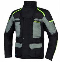 Motociklininko striukė Rebelhorn Cubby IV BLACK/GREY/FLO YELLOW