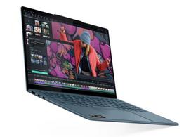 Lenovo- Yoga Slim 7 14AKP10 AMD | Tidal Teal | 14 " | OLED | WUXGA | 1920 x 1200 pixels | Glossy | AMD Ryzen AI 5 | 330 | 16GB | Soldered LPDDR5X | Solid-state drive capacity 512GB | AMD Radeon 820M Graphics | Windows 11 Home | 802.11be | Bluetooth version 5.4 | Keyboard language English | Keyboard backlit | Warranty 24 month(s) | Battery warranty 12 month(s) | 83JY009XNT/2Y