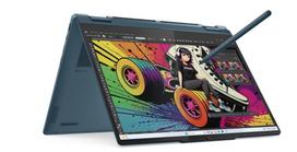 Lenovo- Yoga 7 2-in-1 14AKP10 AMD | Tidal Teal | 14 " | OLED | WUXGA | 1920 x 1200 pixels | AMD Ryzen AI 7 | 350 | 16GB | Soldered LPDDR5 | Solid-state drive capacity 512GB | AMD Radeon 860M Graphics | Windows 11 Home | 802.11be | Bluetooth version 5.4 | Keyboard language English | Keyboard backlit | Warranty 24 month(s) | Battery warranty 12 month(s) | 83JR00BQNT/2Y
