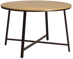 Prekė su pažeista pakuote. Valgomojo stalas Home4you Sancia, ąžuolo sp./ruda sp., 120 cm x 120 cm x 76 cm